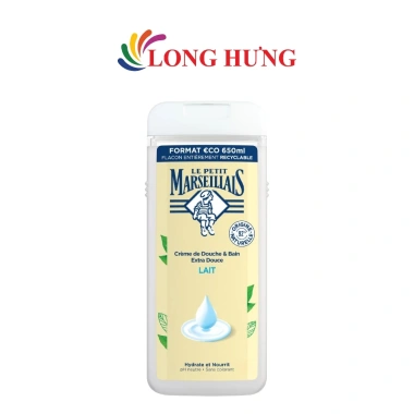 Kem tắm bồn Le Petit Marseillais 650ml – Dưỡng ẩm sâu, hương thơm tự nhiên, giảm còn 319.000₫