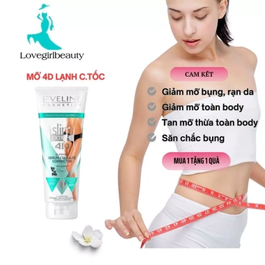 Kem tan mỡ Eveline Cosmetics 4D - Săn chắc da, giảm mỡ an toàn, chỉ 249.000₫ (giá gốc 311.250₫)
