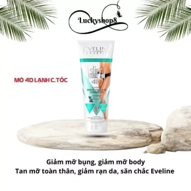 Kem tan mỡ Eveline Extreme 4D giảm mỡ bụng, săn chắc da, giảm rạn da – Giá chỉ 249.000₫ 3 Kem tan mỡ Eveline Extreme 4D giảm mỡ bụng, săn chắc da, giảm rạn da – Giá chỉ 249.000₫ 3