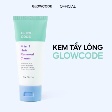 Kem tẩy lông GlowCode Niacinamide E, lông mọc thưa, dưỡng ẩm, sáng da 70gr Rosslyn 4