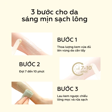 Kem tẩy lông UMIHA 65g chiết xuất Cúc La Mã – Da nhạy cảm, tẩy lông chân, tay, nách, vùng kín, giảm giá 175.000₫ 4