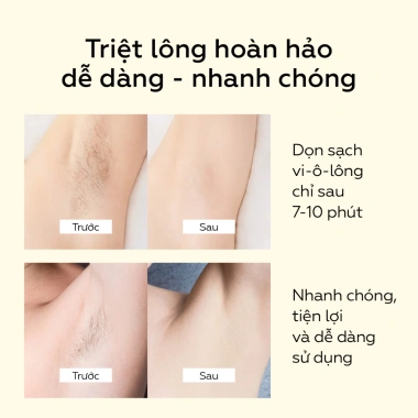 Kem tẩy lông UMIHA 65g chiết xuất Cúc La Mã – Da nhạy cảm, tẩy lông chân, tay, nách, vùng kín, giảm giá 175.000₫ 5