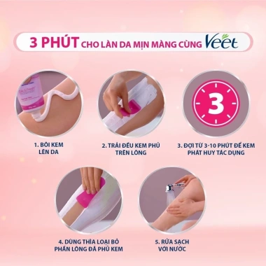 Kem Tẩy Lông Veet 30g - Mềm Mại, Loại Bớt Lông Nhanh, Giá 88.000₫ 4