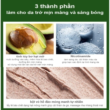 Kem tẩy tế bào chết 250ml làm trắng da nhanh, làm sạch sâu, sáng màu da, giảm giá 145k