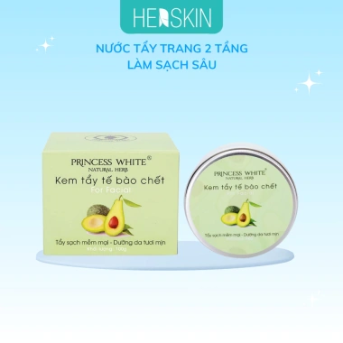 Kem Tẩy Tế Bào Chết Mặt Princess White Herskin 100gr Dưỡng ẩm Bơ Giá 129.000đ