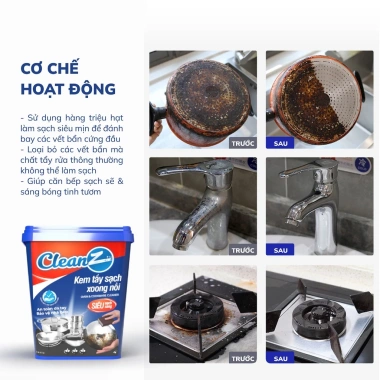 Kem tẩy xoong nồi Aikomi 500g đa năng - Đánh tan cặn bẩn, trắng sáng, chỉ 89.000đ