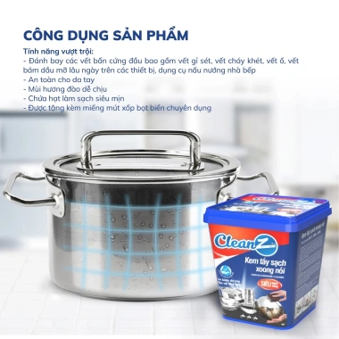 Kem tẩy xoong nồi Aikomi 500g đa năng - Đánh tan cặn bẩn, trắng sáng, chỉ 89.000đ