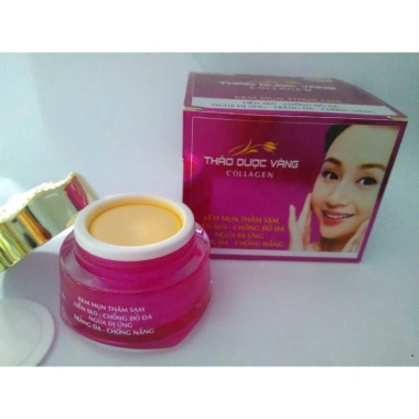 Kem thảo dược vàng collagen giảm mụn thâm, trắng da sáng mịn - Giá chỉ 110.000đ