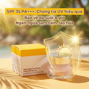 Kem Tone Up Eve Love Vitamin B5 Alpha Arbutin Dưỡng Sáng Da, Mờ Thâm, An Toàn, Giá 619.999 VNĐ