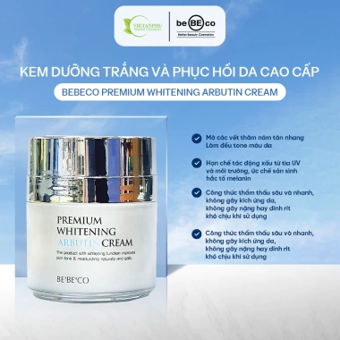 Kem trắng da BEBECO Whitening Arbutin: Ngăn lão hóa, mờ thâm nám, da mềm mịn 5 Kem trắng da BEBECO Whitening Arbutin: Ngăn lão hóa, mờ thâm nám, da mềm mịn 5