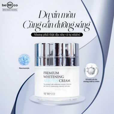 Kem trắng da BEBECO Whitening Arbutin: Ngăn lão hóa, mờ thâm nám, da mềm mịn 8 Kem trắng da BEBECO Whitening Arbutin: Ngăn lão hóa, mờ thâm nám, da mềm mịn 8