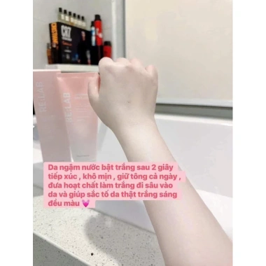 Kem trắng da RE:LAB Whiten Body Lotion 200ml - Dưỡng trắng, cấp ẩm Glutathione + Arbutin, giảm giá 285.000₫