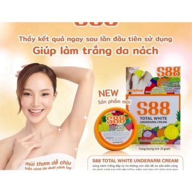 Kem trắng nách S88 Thái Lan 35gr - Giảm thâm nách và mông, khử mùi hôi, nhanh 2