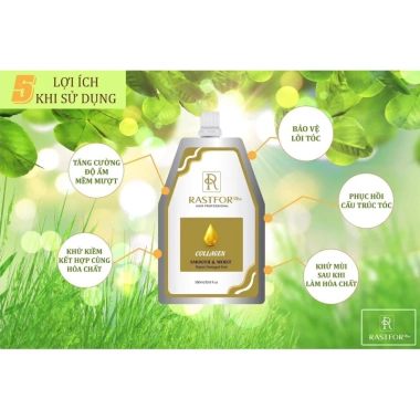 Kem ủ hấp tóc Collagen RASTFOR 550ml - Dưỡng sâu, chắc khỏe, giảm giá 195.000 VND 4