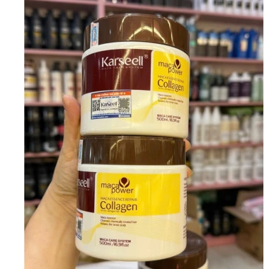 Kem ủ Phục Hồi Tóc Công Thức Ý Collagen Karseell 500ml - Dưỡng sâu, mọc nhanh, giảm rụng, giá 199.000₫