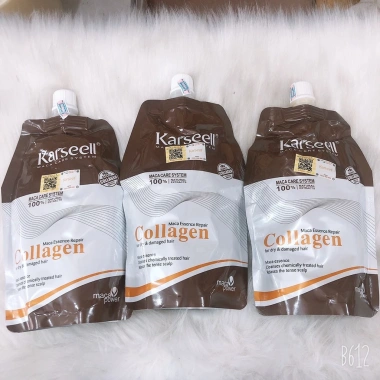 Kem ủ Phục Hồi Tóc Công Thức Ý Collagen Karseell 500ml - Dưỡng sâu, mọc nhanh, giảm rụng, giá 199.000₫