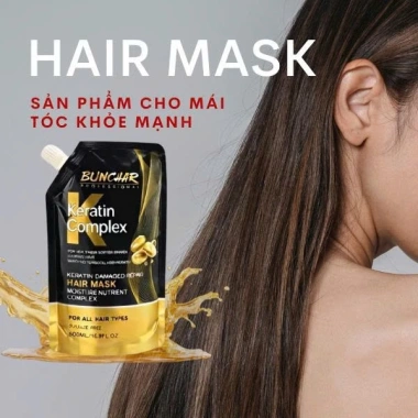 Kem ủ tóc BUNCHAR 500ml - Phục hồi tóc hư tổn, suôn mượt, giảm còn 200.000 VND 4