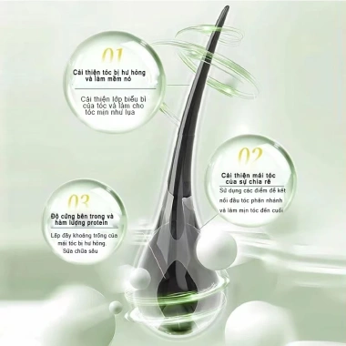 Kem ủ tóc Dầu xả Collagen dưỡng ẩm - Phục hồi tóc hư tổn, ngăn rụng 140k