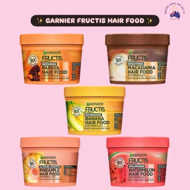 Kem Ủ Tóc Garnier Fructis 3IN1 Hair Food 390ml Bản Úc - Phục Hồi Tóc Hư Tổn, Dưỡng Mềm Mượt Giá 329k