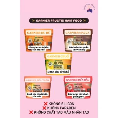 Kem Ủ Tóc Garnier Fructis 3IN1 Hair Food 390ml Bản Úc - Phục Hồi Tóc Hư Tổn, Dưỡng Mềm Mượt Giá 329k 2 Kem Ủ Tóc Garnier Fructis 3IN1 Hair Food 390ml Bản Úc - Phục Hồi Tóc Hư Tổn, Dưỡng Mềm Mượt Giá 329k 2