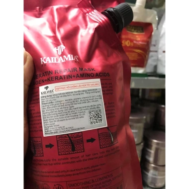 Kem ủ tóc Hendi 500ml - Dưỡng phục hồi sâu Keratin Collagen Amino Acid Kailamia, giảm giá 179.022₫