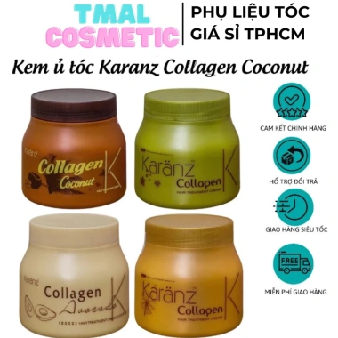 Kem ủ tóc KARANZ 900g Collagen Tái tạo tóc óng ả, phục hồi hư tổn, giảm 21%