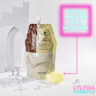 Kem ủ tóc Karseell Maca Power Collagen 500ml - Phục hư tổn, hấp thẳng mượt, 65k