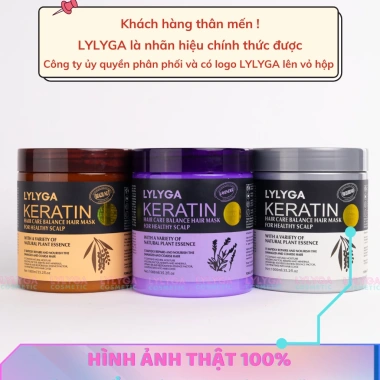Kem ủ tóc Keratin Collagen LYLYGA Lavender 1.000ml/500ml - Dưỡng, phục hồi, dầu xả, giảm giá 82k