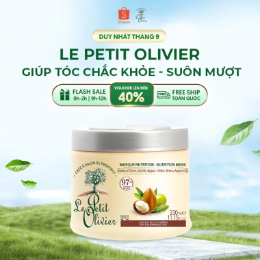 Kem Ủ Tóc Le Petit Olivier Chính Hãng 97% Tự Nhiên 330ml - Dưỡng Sâu Giảm Giá 400k