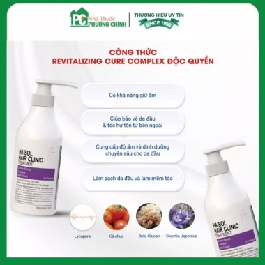 Kem ủ xả tóc Hasol Hair Clinic 500g - Phục hồi hư tổn, giảm gãy rụng, tóc mềm mượt, chỉ 349.000₫