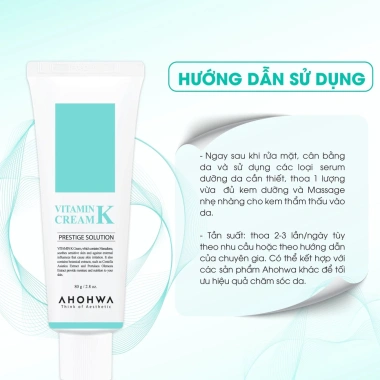 Kem Vitamin K Ahohwa kèm quà – Dưỡng da, giảm mỏng đỏ, làm dịu, chỉ 249k 5 Kem Vitamin K Ahohwa kèm quà – Dưỡng da, giảm mỏng đỏ, làm dịu, chỉ 249k 5