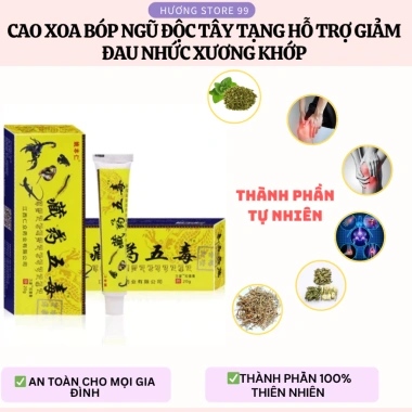 Kem Xoa Bóp Xương Khớp Ngũ Độc Tây Tạng - Dứt Điểm Đau, Thành Phần Tự Nhiên, Hiệu Quả Tức Thì, An Toàn - Chỉ 16.000₫