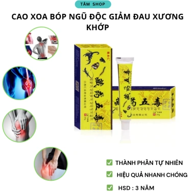 Kem Xoa Bóp Xương Khớp Ngũ Độc Tây Tạng - Dứt Điểm Đau, Tự Nhiên, Hiệu Quả Nhanh, An Toàn Da