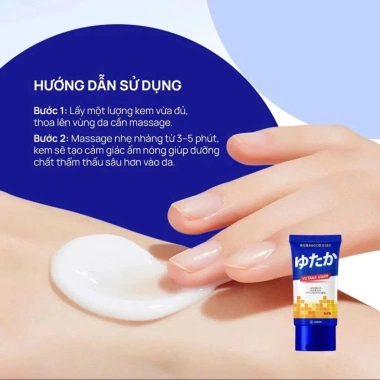 Kem Xoa Bóp Xương Khớp Yutaka Warm 50g - Giảm Nhức Mỏi, Thư Giãn Cơ Thể, Gừng Ngải Cứu, Giá 68.600đ 6 Kem Xoa Bóp Xương Khớp Yutaka Warm 50g - Giảm Nhức Mỏi, Thư Giãn Cơ Thể, Gừng Ngải Cứu, Giá 68.600đ 6