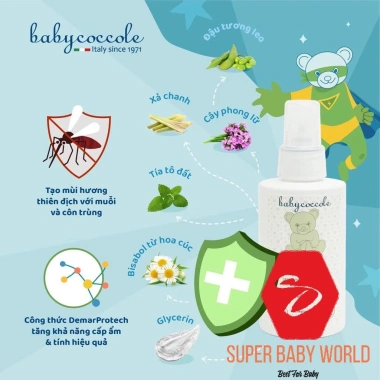 Kem xua muỗi Babycoccole 0M+ 75ml - Đốt cho bé, tía tô đất & cây phong lữ - 298.000đ