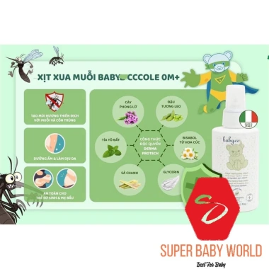 Kem xua muỗi Babycoccole 0M+ 75ml - Đốt cho bé, tía tô đất & cây phong lữ - 298.000đ