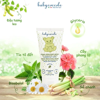 Kem xua muỗi Babycoccole tía tô đất - Xịt va Bút chấm cho bé 0m+ giá 255k
