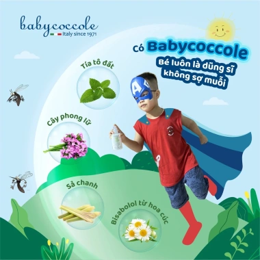 Kem xua muỗi Babycoccole tía tô đất - Xịt va Bút chấm cho bé 0m+ giá 255k