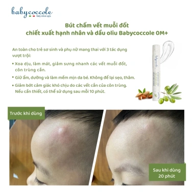 Kem xua muỗi Babycoccole tía tô đất - Xịt va Bút chấm cho bé 0m+ giá 255k
