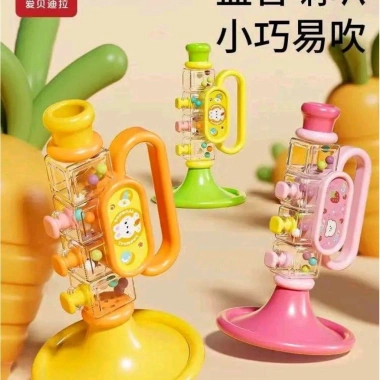 Kèn trumpet trẻ em Đồ chơi âm nhạc giáo dục, phát triển tư duy, giá 58.000đ 4