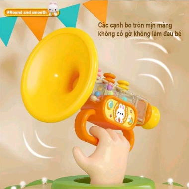 Kèn trumpet trẻ em Đồ chơi âm nhạc giáo dục, phát triển tư duy, giá 58.000đ 6