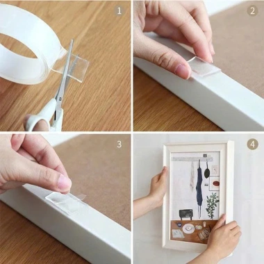 Keo 2 Mặt Nano Silicon 5M x 3cm - Siêu Dính, Bám Chặt Mọi Bề Mặt, Giải Pháp Thông Minh 4