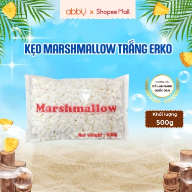 Kẹo bấc Marshmallow Erko 1kg - vị ngọt thanh, mềm thơm, giảm giá 30% chỉ 30.000₫ 2