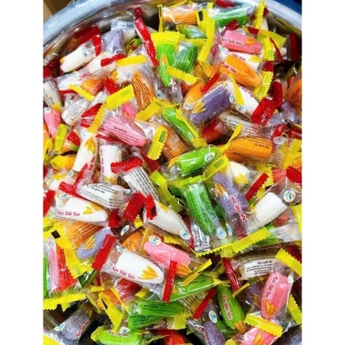 Kẹo bắp dẻo ngũ sắc 1kg - Bánh kẹo Tết thơm ngon, đồ ăn vặt giá chỉ 89.000₫ 5