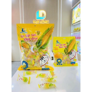 Kẹo bắp nhân chảy Đại Long 1kg - Siêu ngon, chính hãng Việt Nam, giảm còn 105.000 VND