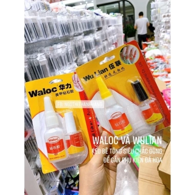 Keo Bê Tông Đinh Đá Phụ Kiện Gắn Móng Giả - Wacloc, Wulan, Bê Tông Đen - Giá Ưu Đãi 60.000đ 2