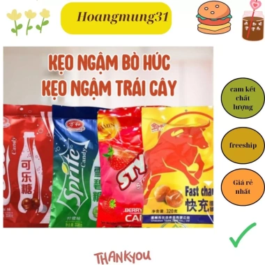 Kẹo Bò Húc 500g - Tăng lực, đánh tan buồn ngủ, ngậm Vitamin C, giảm giá 18.999đ