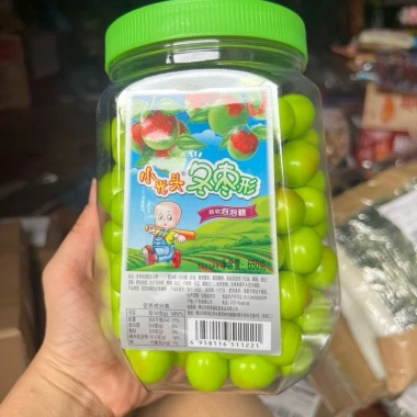 Kẹo Cao Su Nhai Hình Quả Táo, Quả Nhót Sắc Màu Tuổi Thơ - Ăn Vặt 492 Giá 52.000 VND