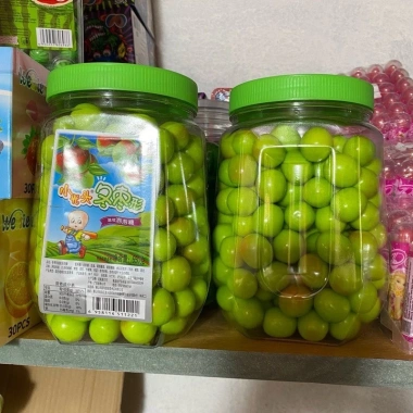 Kẹo Cao Su Nhai Hình Quả Táo, Quả Nhót Sắc Màu Tuổi Thơ - Ăn Vặt 492 Giá 52.000 VND