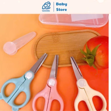 Kéo cắt ăn dặm Misan - Cắt nhanh, hộp đựng xinh, giá ưu đãi 50.000đ